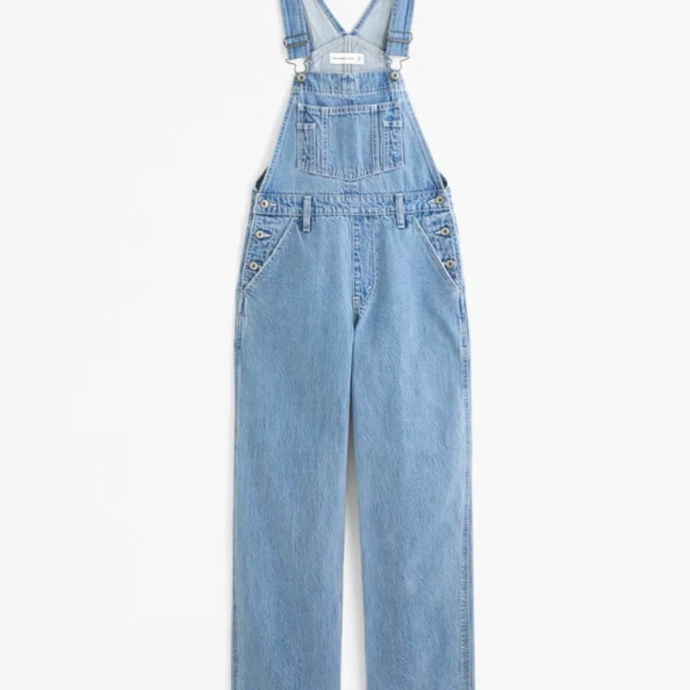Abercrombie & Fitch Light Blue Denim Overalls - Picture 5 of 6